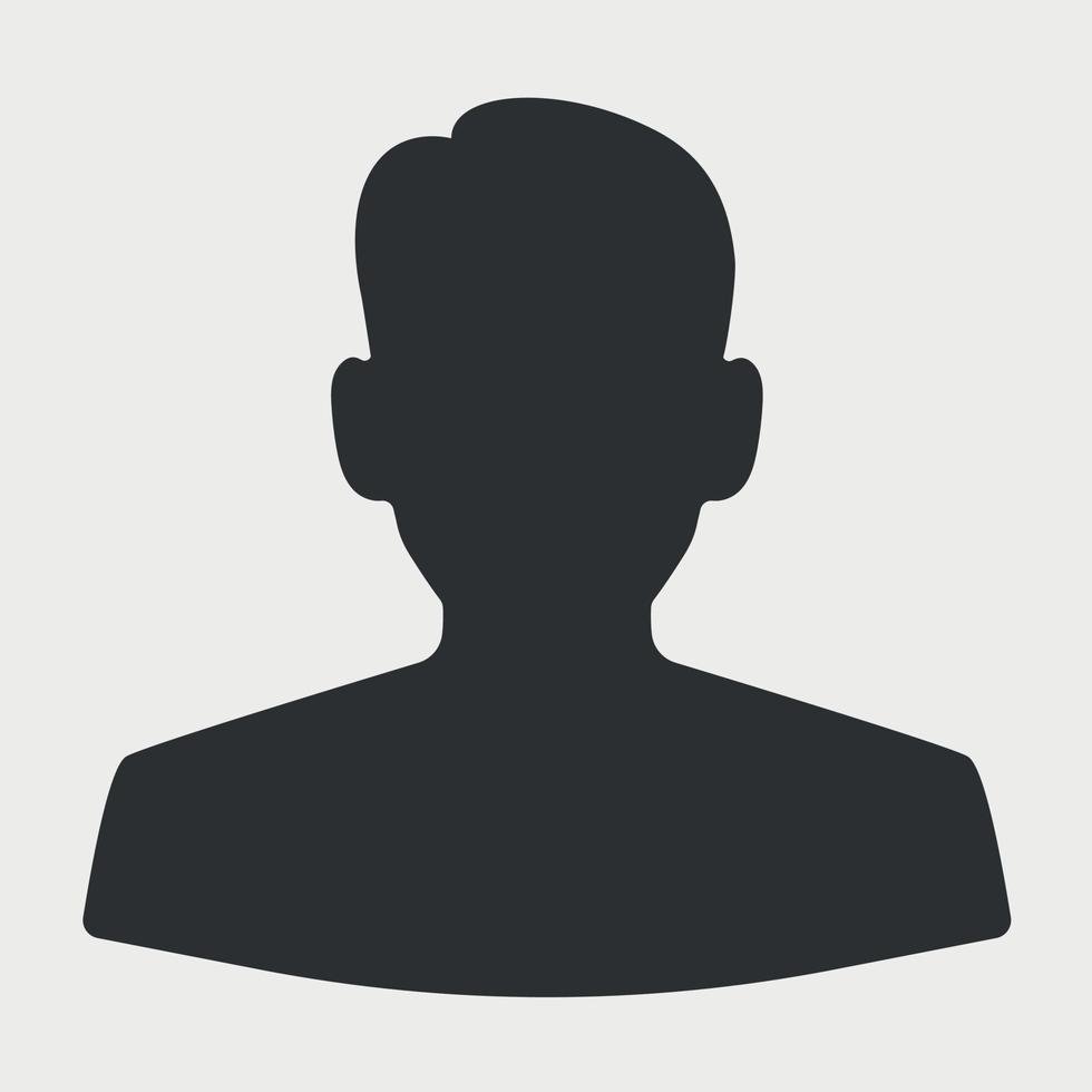 14300061 icone de glifo de perfil de homem anonimo foto para documentos ilustracaoial vetor